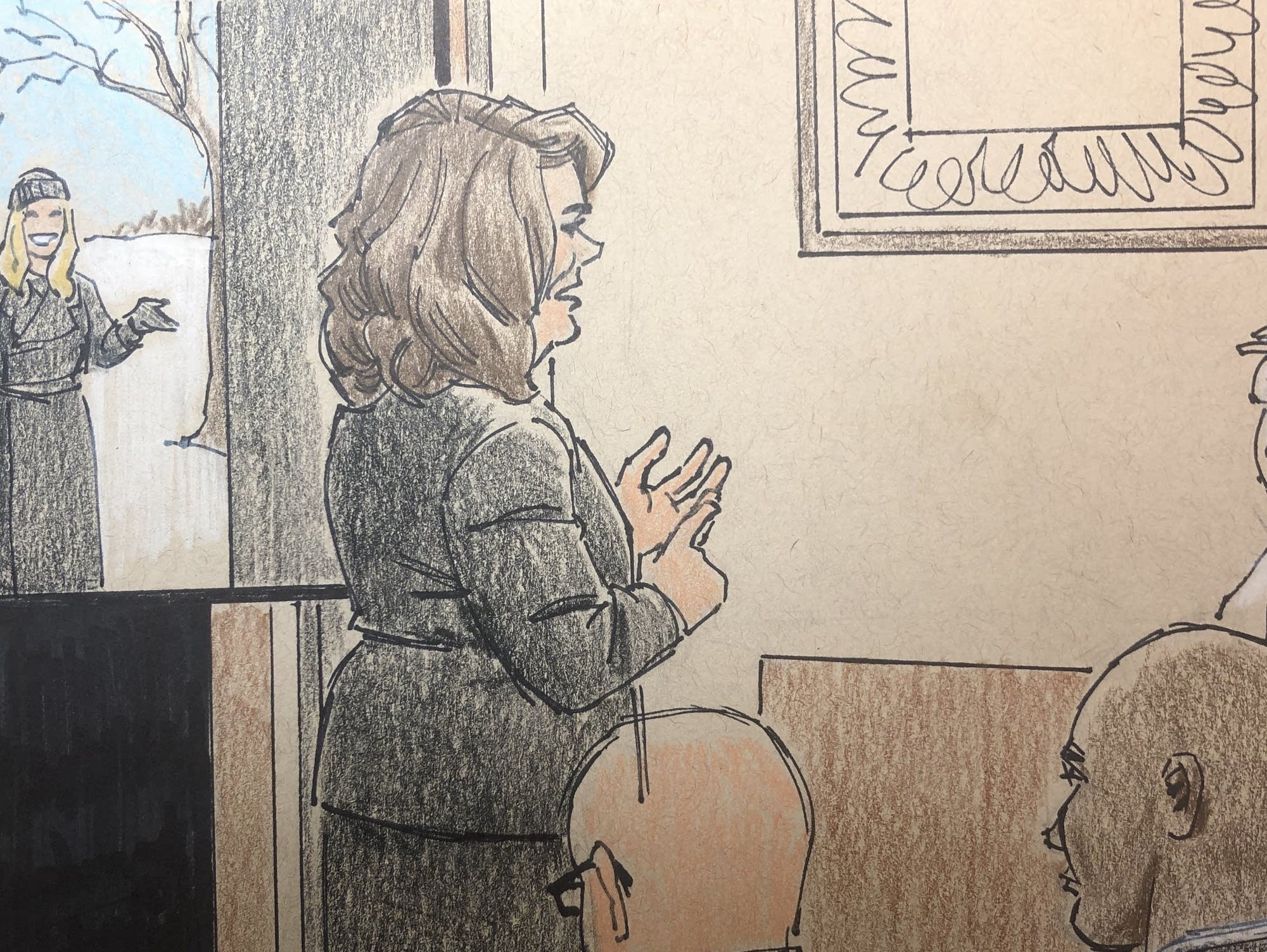 Assistant Hennepin County Attorney Amy Sweasy giving closing argument.