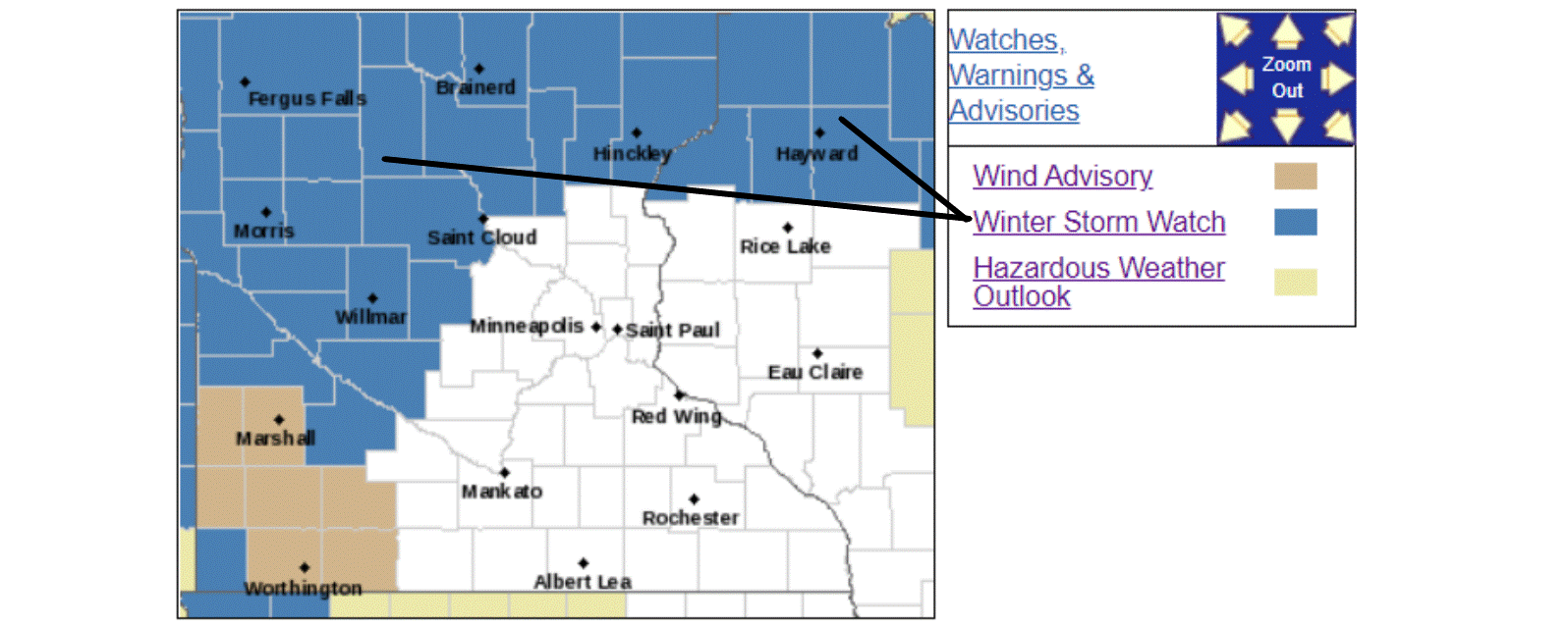 Winter storm watches for Wednesday into Wednesday night
