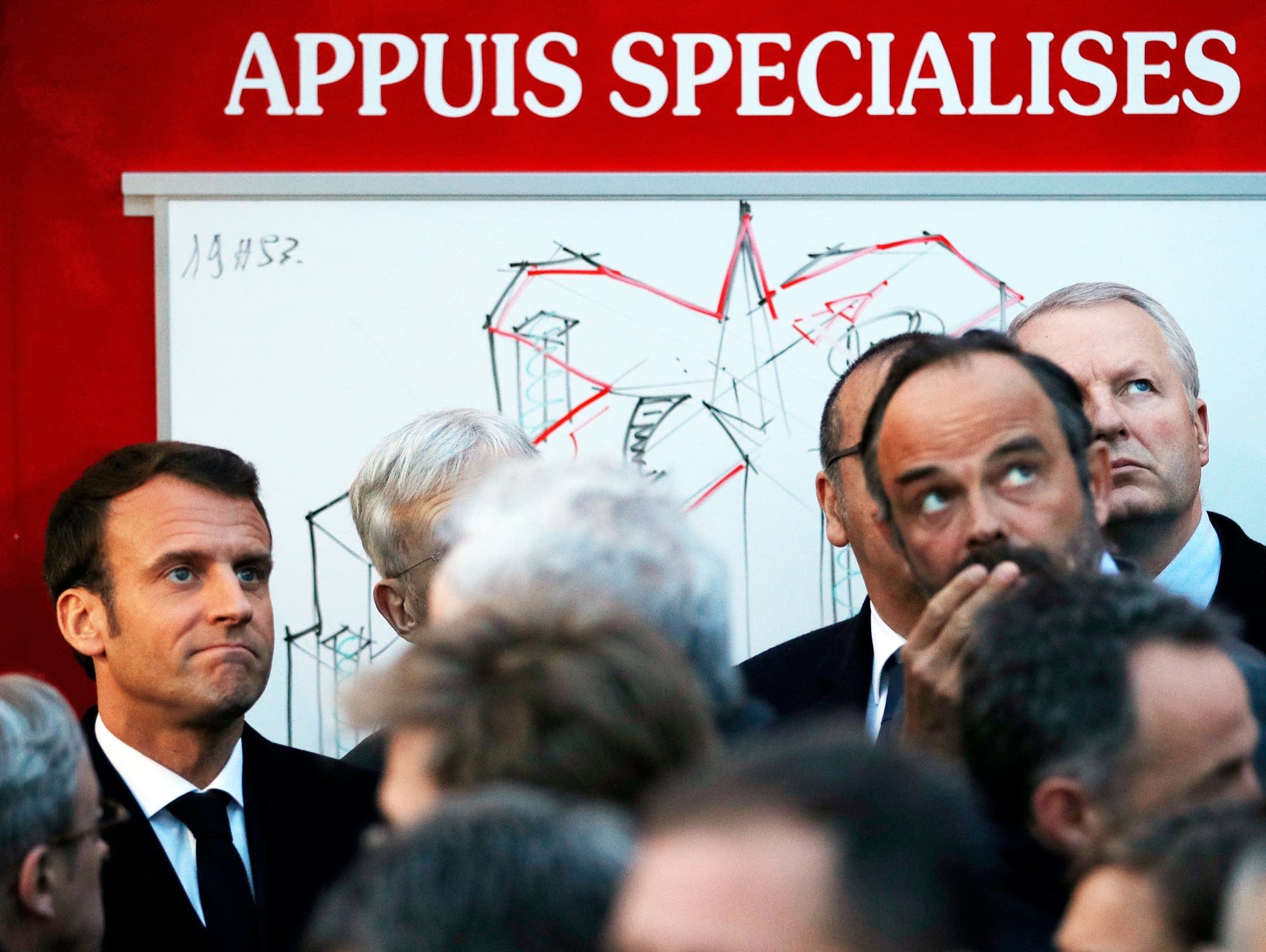 Macron and Philippe react to the fire of Notre Dame Cathedral.
