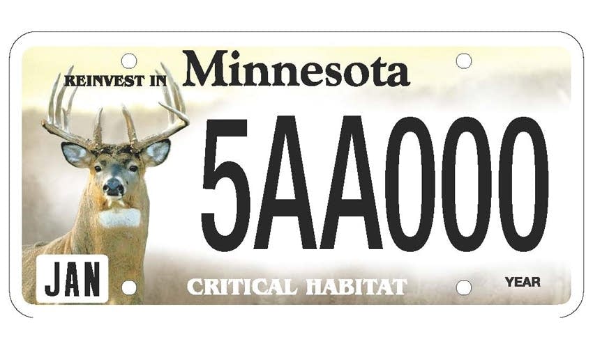 New plates could put a walleye, chickadee or whitetail on your ... New plates could put a walleye, chickadee or whitetail on your ...