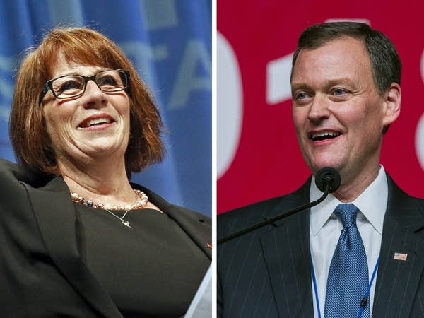 State Rep. Erin Murphy and Henn. Co. commissioner Jeff Johnson