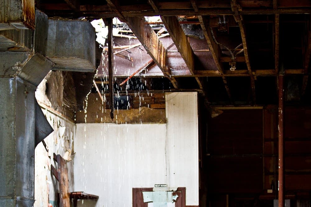 Buildings damaged
