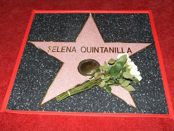Singer Selena Quintanilla is honored posthumously with a star on the Hollywood Walk of Fame.