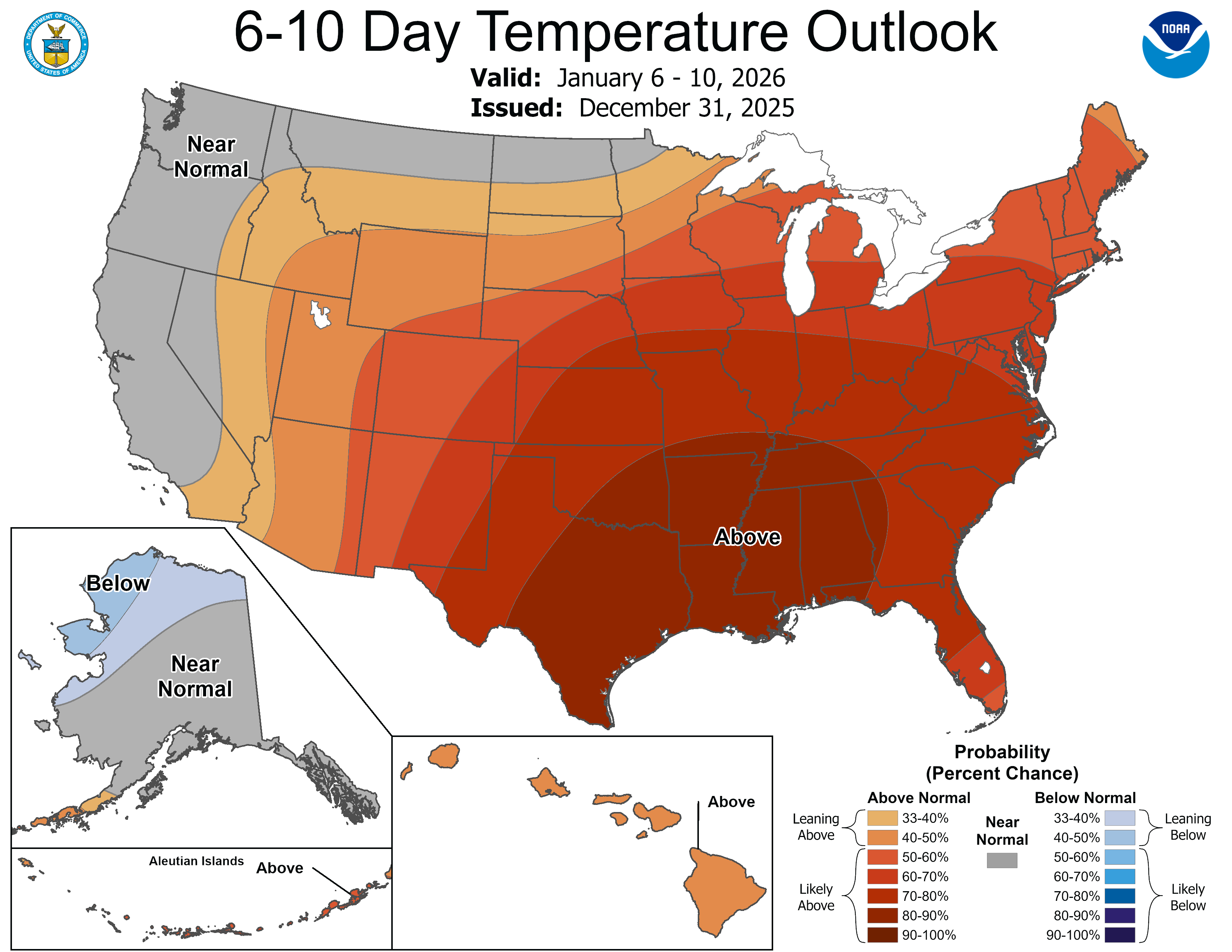 6-10 day temperature outlook