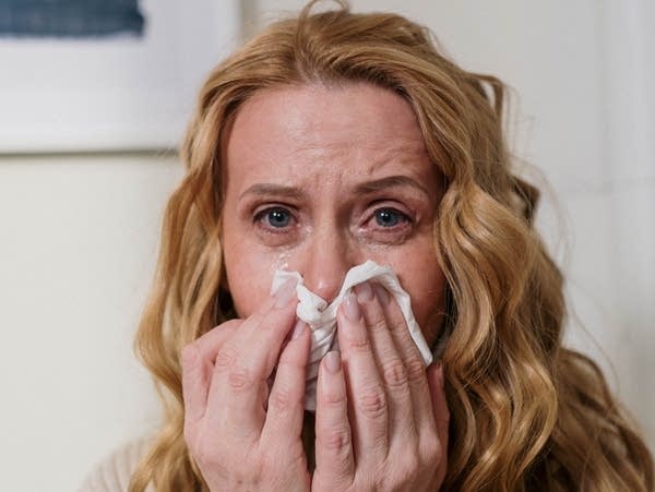 Woman Suffering From Her Allergy