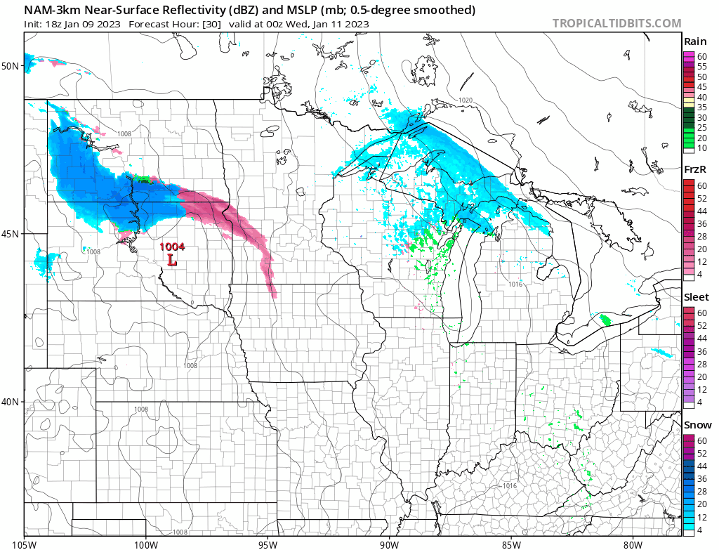 Pesky system will bring light ice, snow Tuesday night and Wednesday
