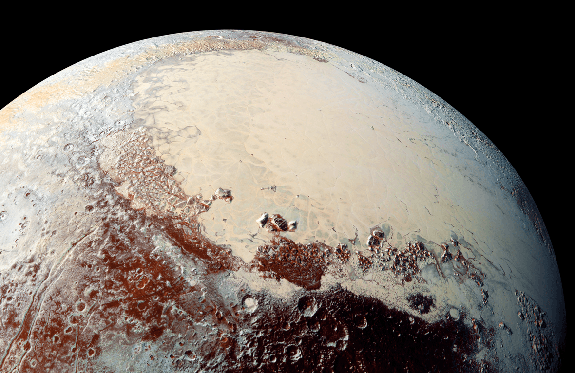 Combined image of Pluto