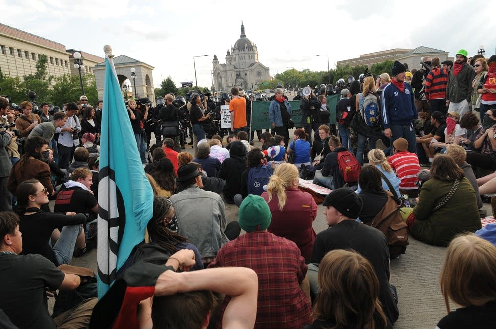 Peace protesters