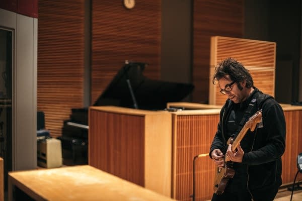 Justin Courtney Pierre performs in The Current studio