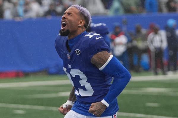 Odell Beckham Jr screaming