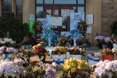 memorial at Annunciation Catholic Church