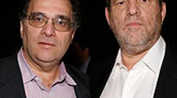 Bob (left) and Harvey Weinstein.