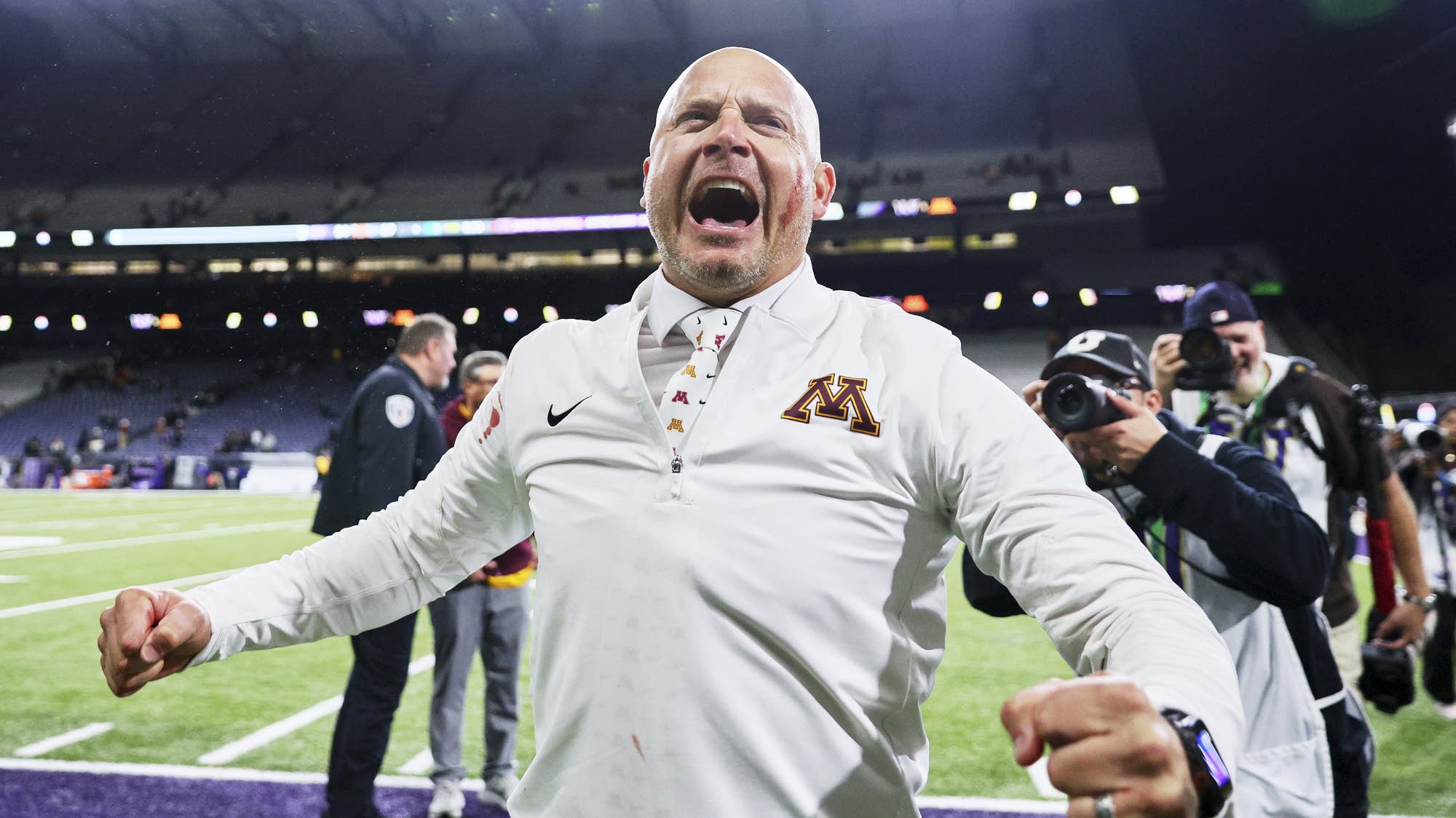 The U's Fleck, Baranowski share unique moment