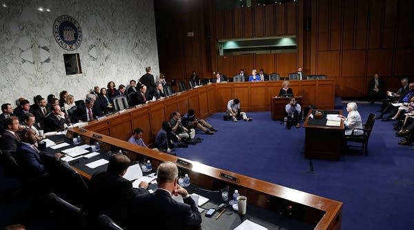 Federal Reserve Board Chair Janet Yellen testifies before the Senate Banking, Housing and Urban Affairs Committee in June.