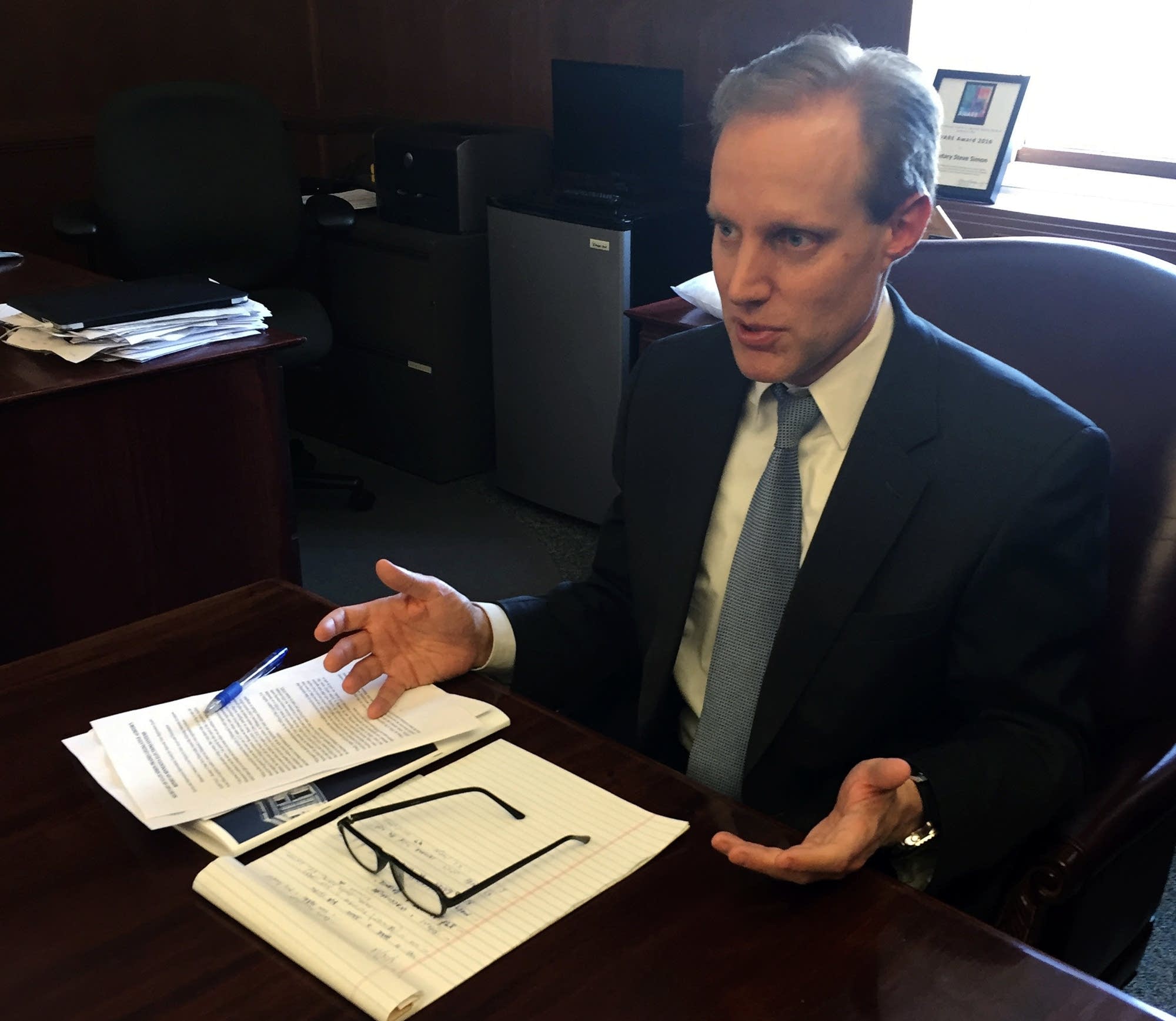 Minn. Secretary of State Steve Simon discusses election security issues.