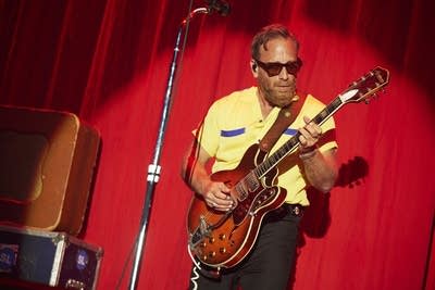 The Black Keys performing on stage