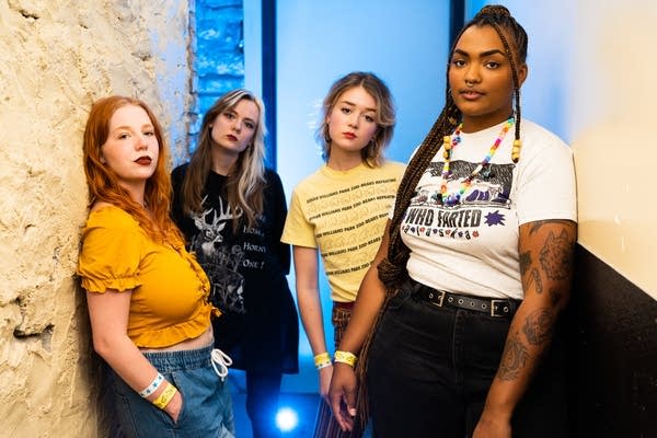 Gully Boys at the Fine Line (L-r: Kathy Callahan, Emily Schoonover, Natalie Klemond, Nadirah McGill)
