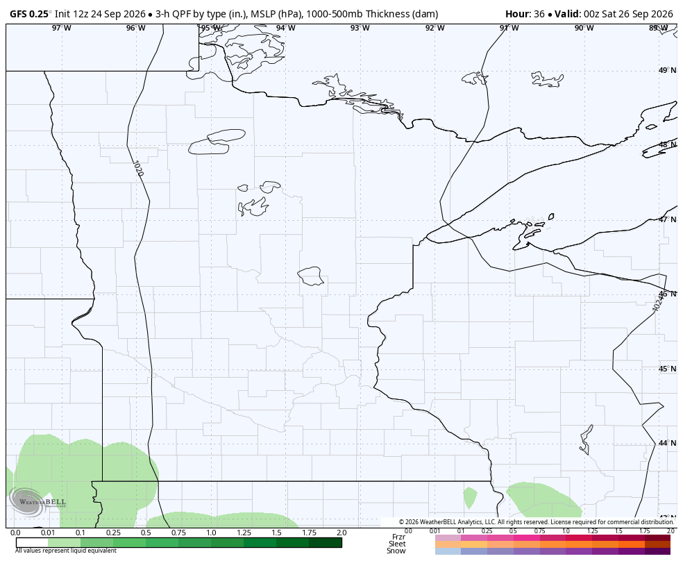 Rain coming Saturday