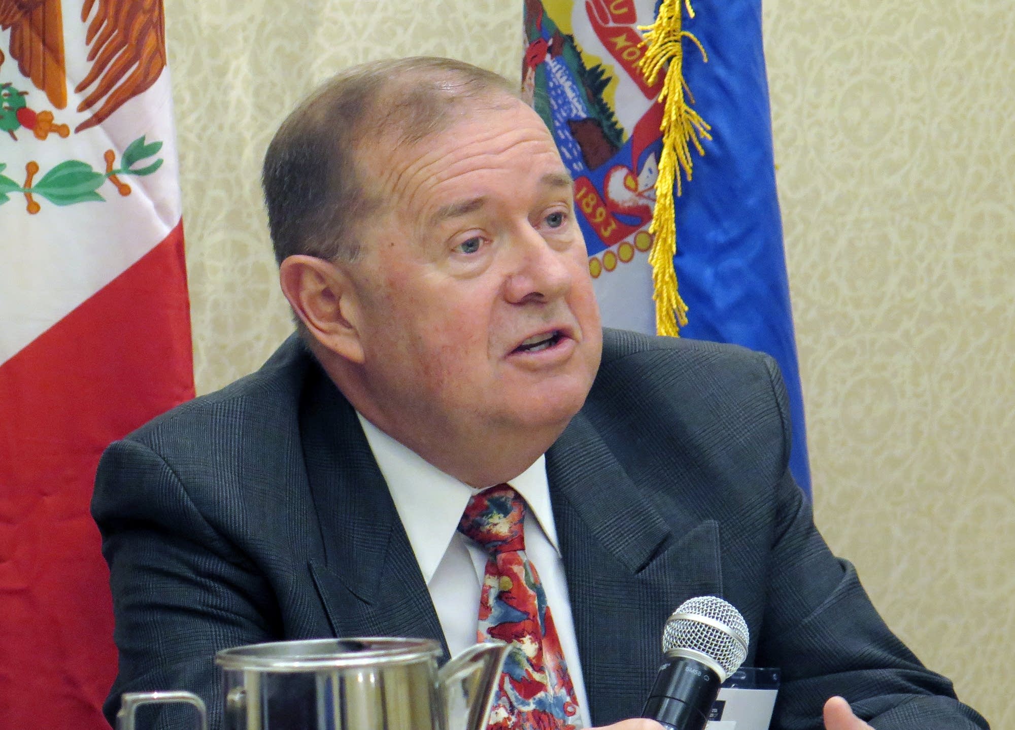 Canadian consul Paul Connors spoke at a panel on NAFTA.