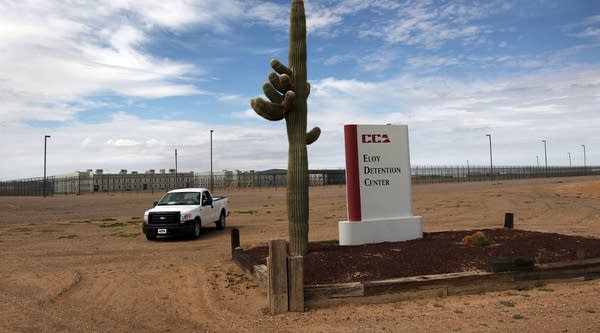 A view of the Eloy Detention Facility, which is operated by the Corrections Corporation of America. 