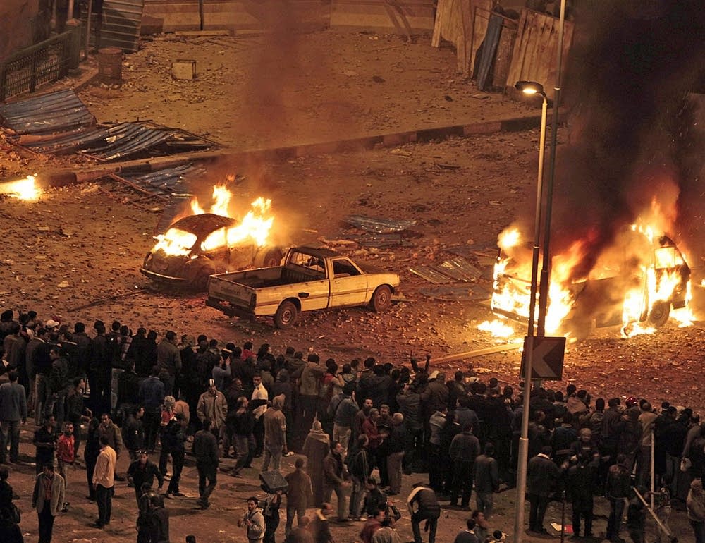 Protesters in Egypt