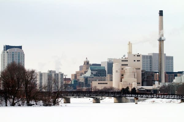 Rochester's skyline from Silver Lake Park