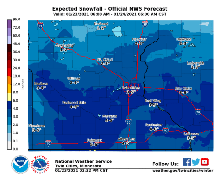 Several Inches Of Snow Saturday Night Good Sledding On Sunday Mpr News