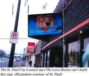 St. Paul walks fine line on signs