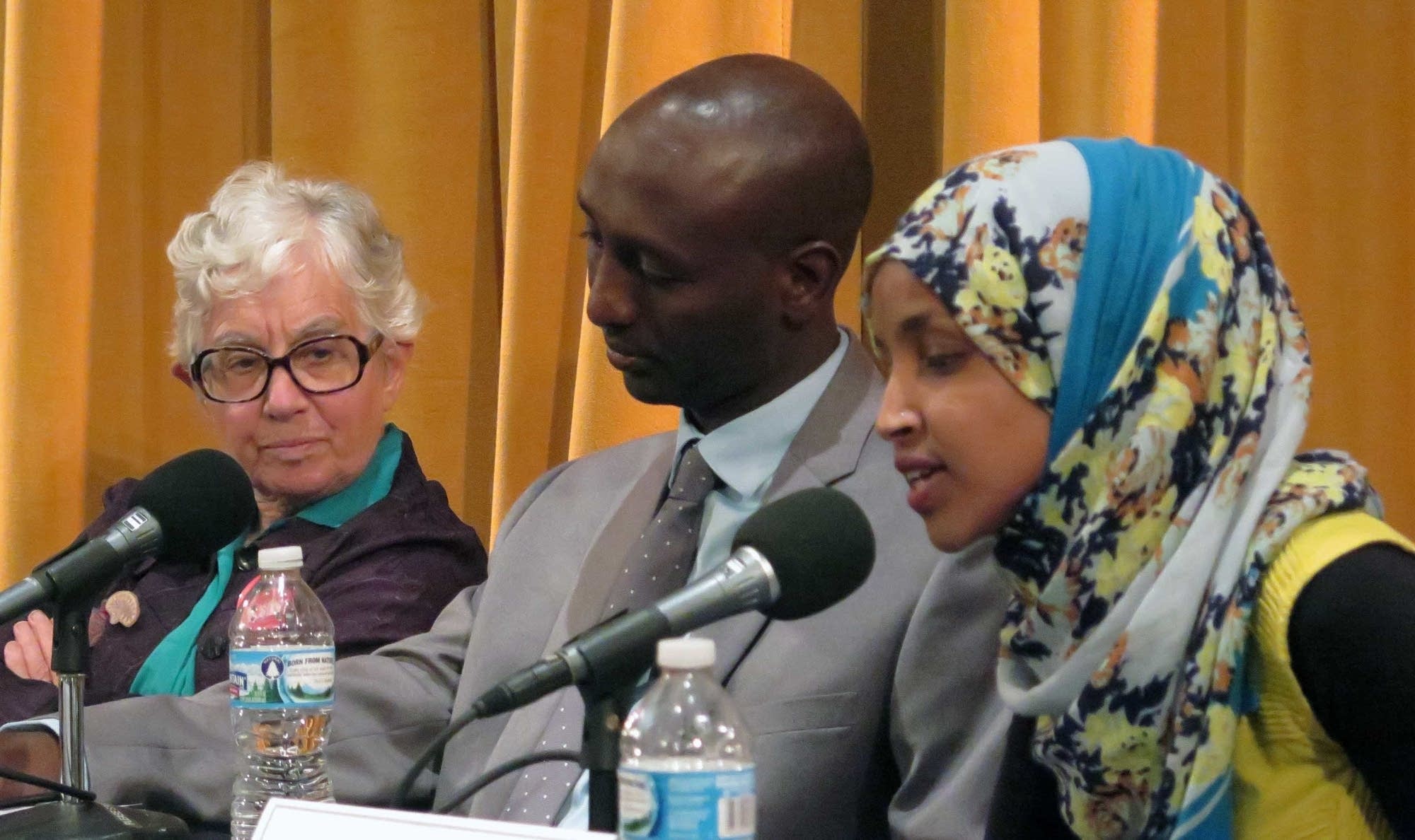 Phyllis Kahn, Mohamud Noor and Ilhan Omar