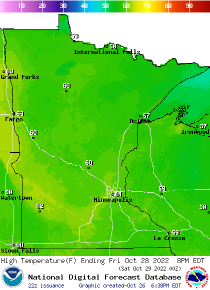 FRI highs 6p
