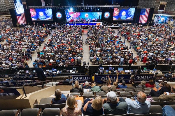 Delegates pack into the DECC at the GOP convention