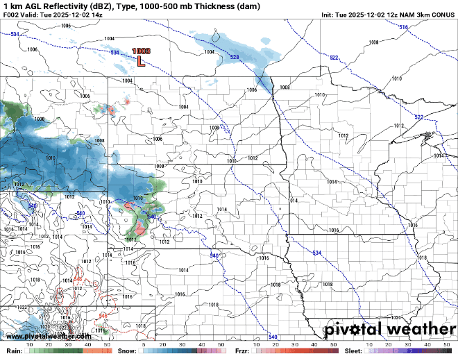A little warmer Tuesday with light snow Tuesday night