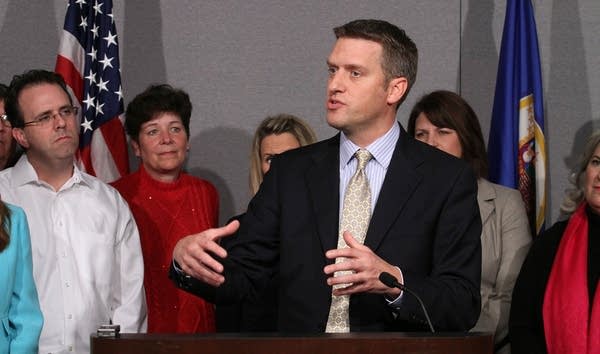 Kurt Daudt at post-election press conference