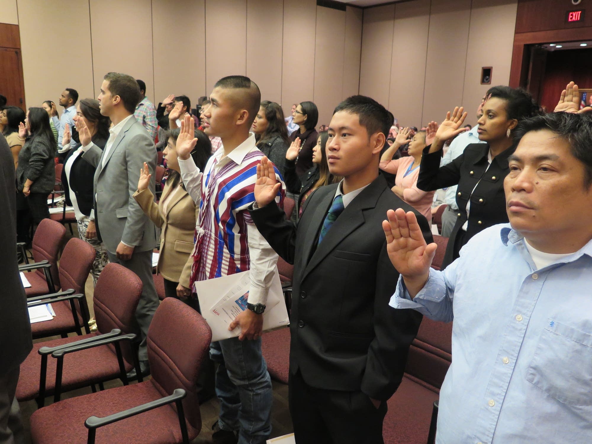 Naturalization ceremony in St. Paul