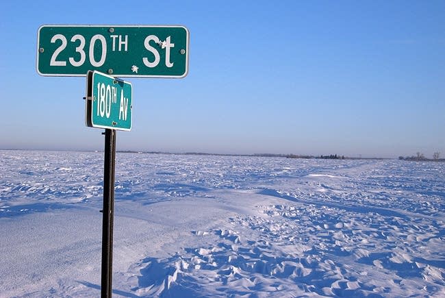 Unplowed road