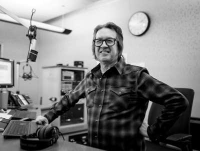 The Current host Bill DeVille in the studio.