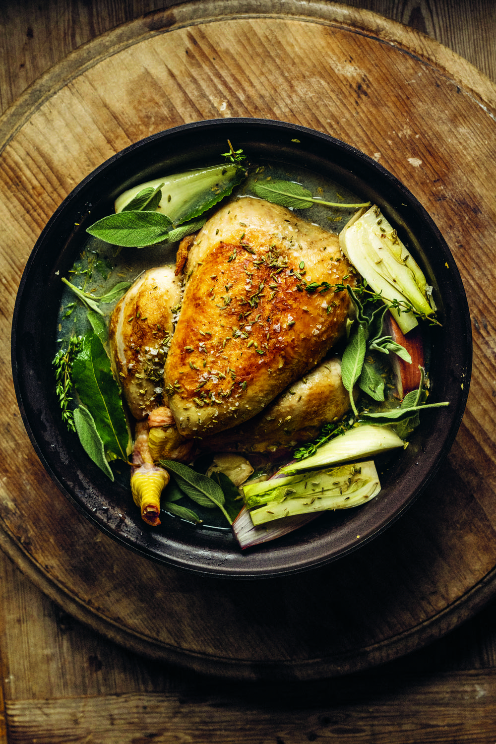 PotRoast Chicken with Fennel & Cider Broth The Splendid Table