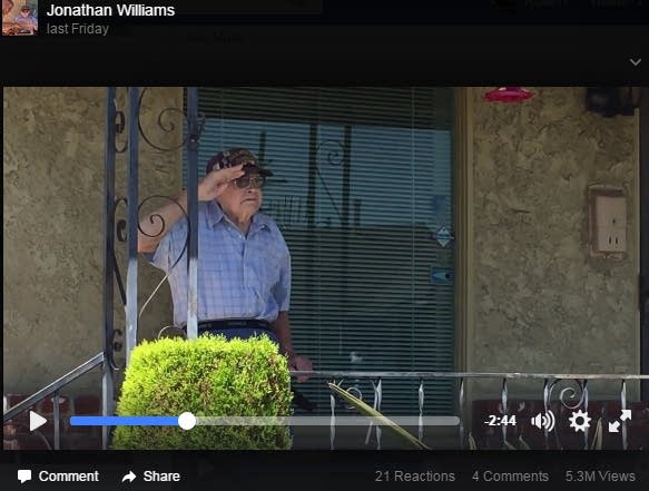 At 98, a WWII vet has ‘the best day of his life’