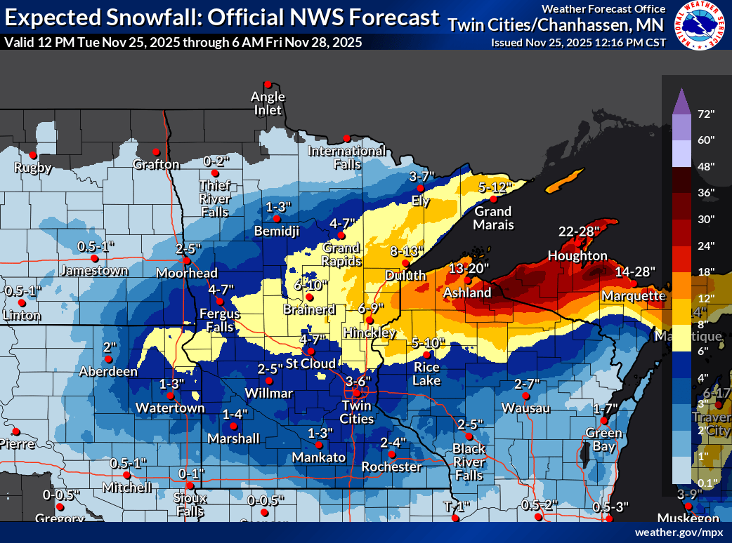 Minnesota weather: Winter storm set to bring heavy snow, deteriorating conditions