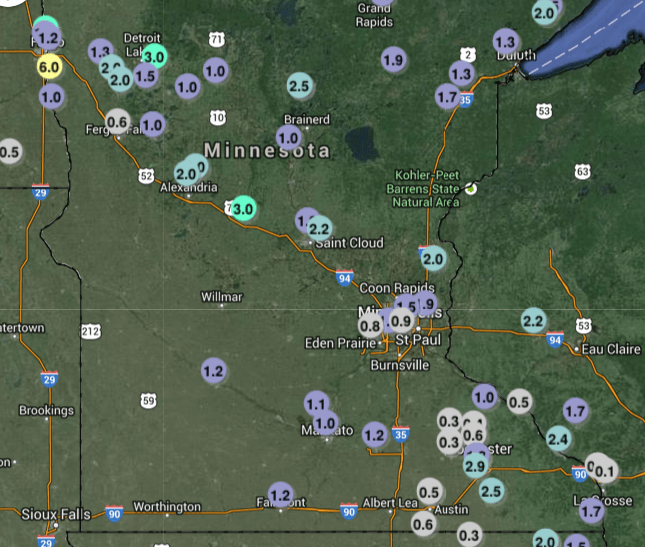 613 nws snow map