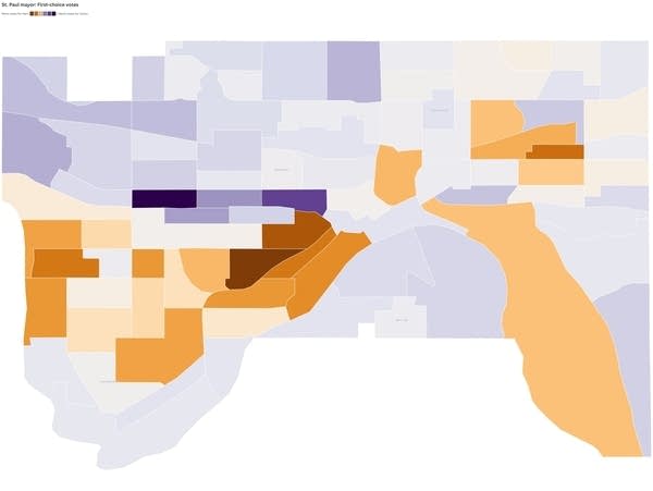 Here's a breakdown of how St. Paul residents voted in the mayor's race