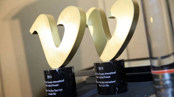 Vimeo Awards on display.