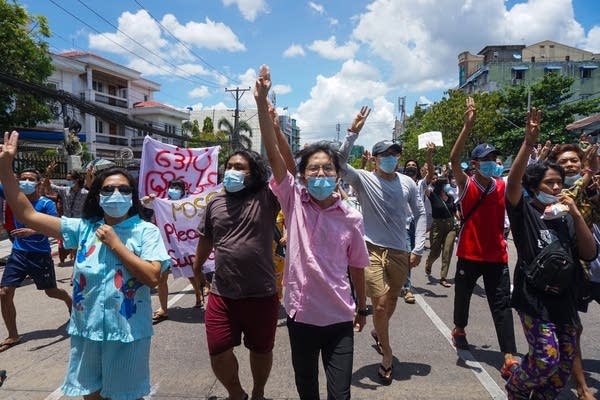 Some international companies operating in Myanmar are reviewing their leases after months of protests following a military coup.