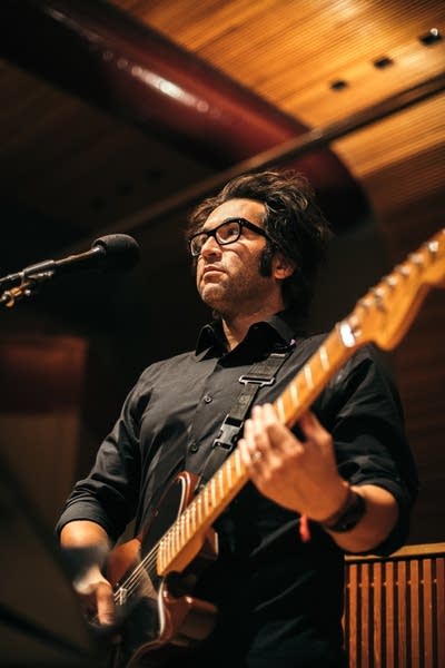 Justin Courtney Pierre performs in The Current studio