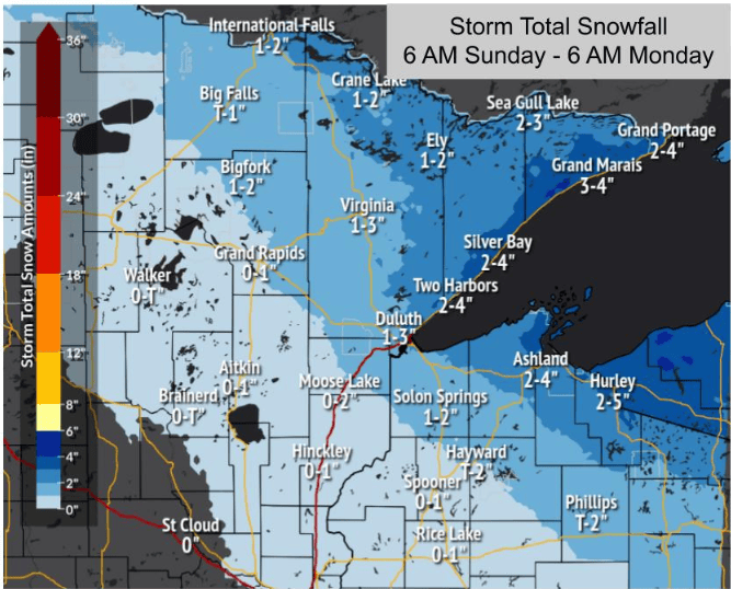 Snowfall potential