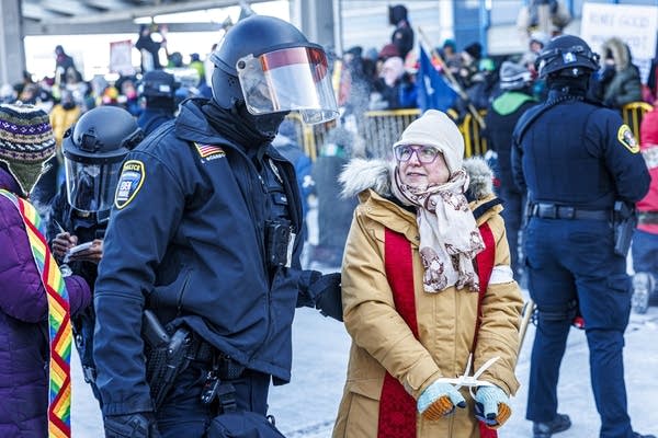 Photos: Clergy, activists protest ICE at Minneapolis-St. Paul International Airport