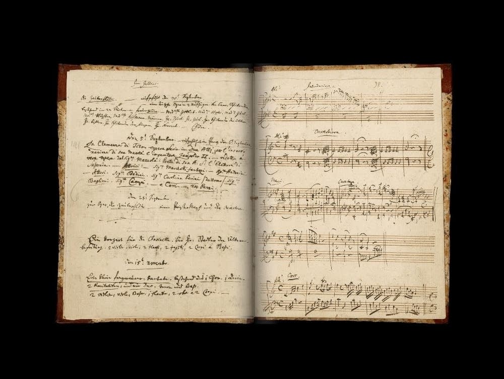 Personal manuscript of Mozart digitized by British Library Classical MPR