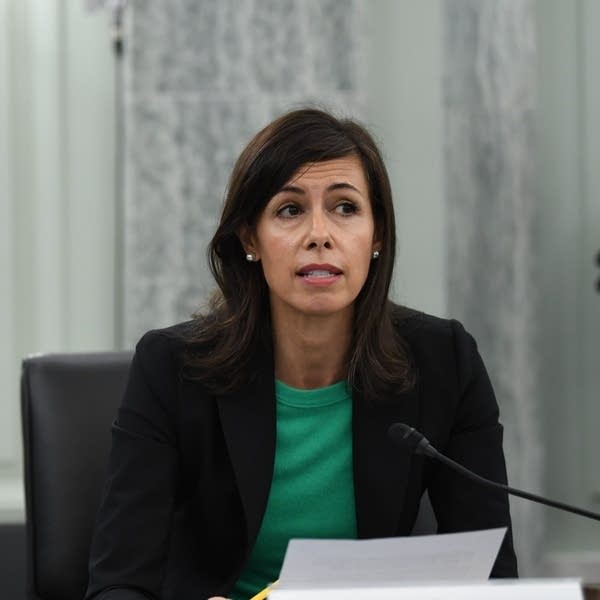 A photo of Jessica Rosenworcel, acting chairwoman of the FCC.