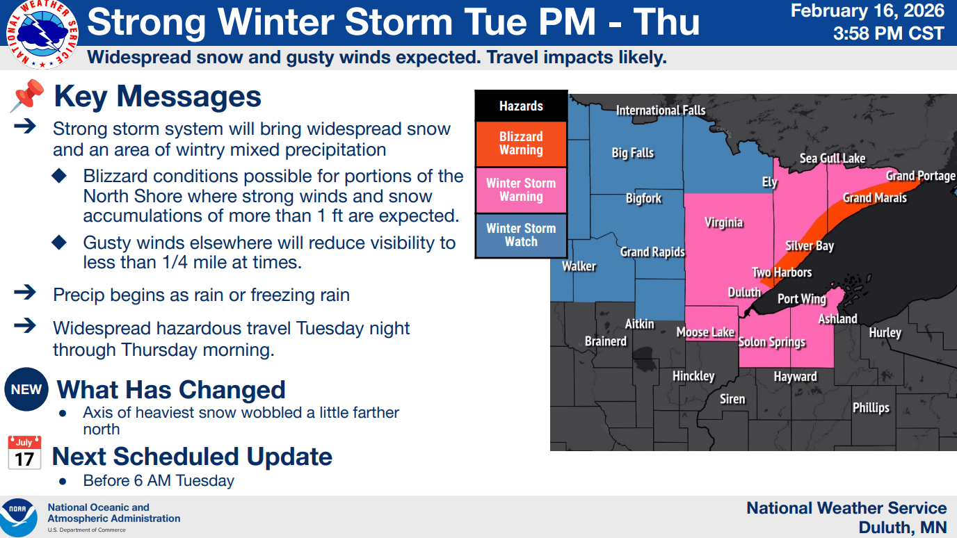 Winter strikes back: Blizzard warning North Shore; Twin Cities accumulating snow Friday?