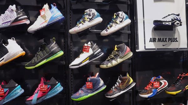 A pullback in the sneaker market
